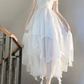 Chic Chiffon White Ankle length Birthday Dress Party Dress YM1624