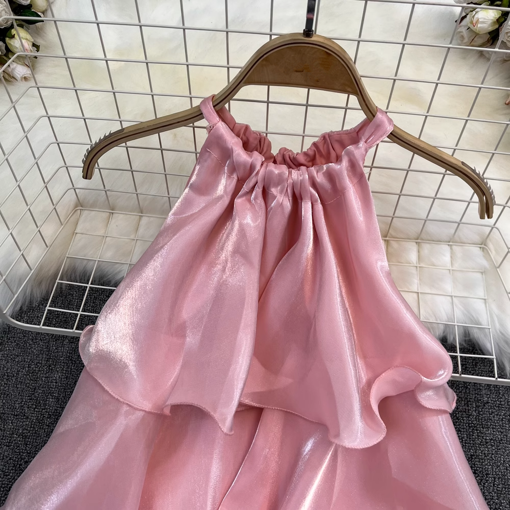 A-line Halter Neck Tutu Dress, YM267