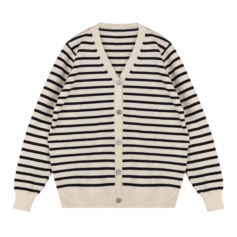 black and white striped sweater YM761