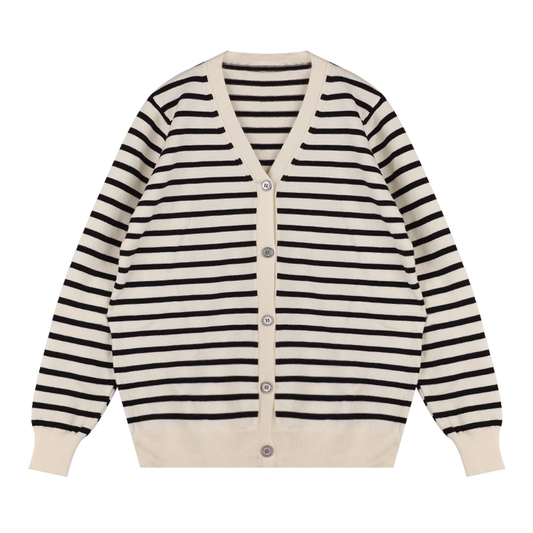 black and white striped sweater YM761