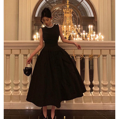 Black Dress New Style Princess Long Party Dress  YM1600