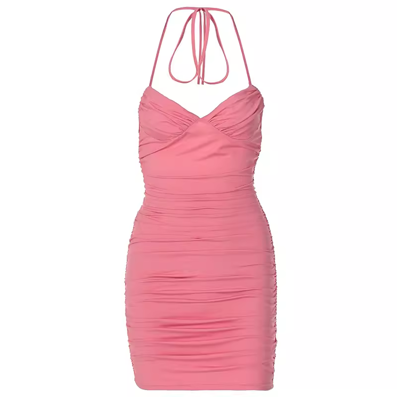 Sexy Halter Neckline Bodycon Dress  YM1383