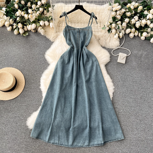 women's retro denim dress YM1124