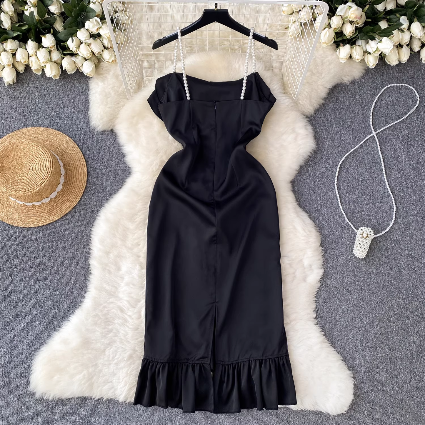 Fashion Black Summer Dress ,YM164