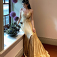 Light Luxury Sexy Backless Birthday Dress Long Prom Dress YM1651