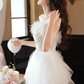 White Strapless Prom Dress New Birthday Outfits YM1614