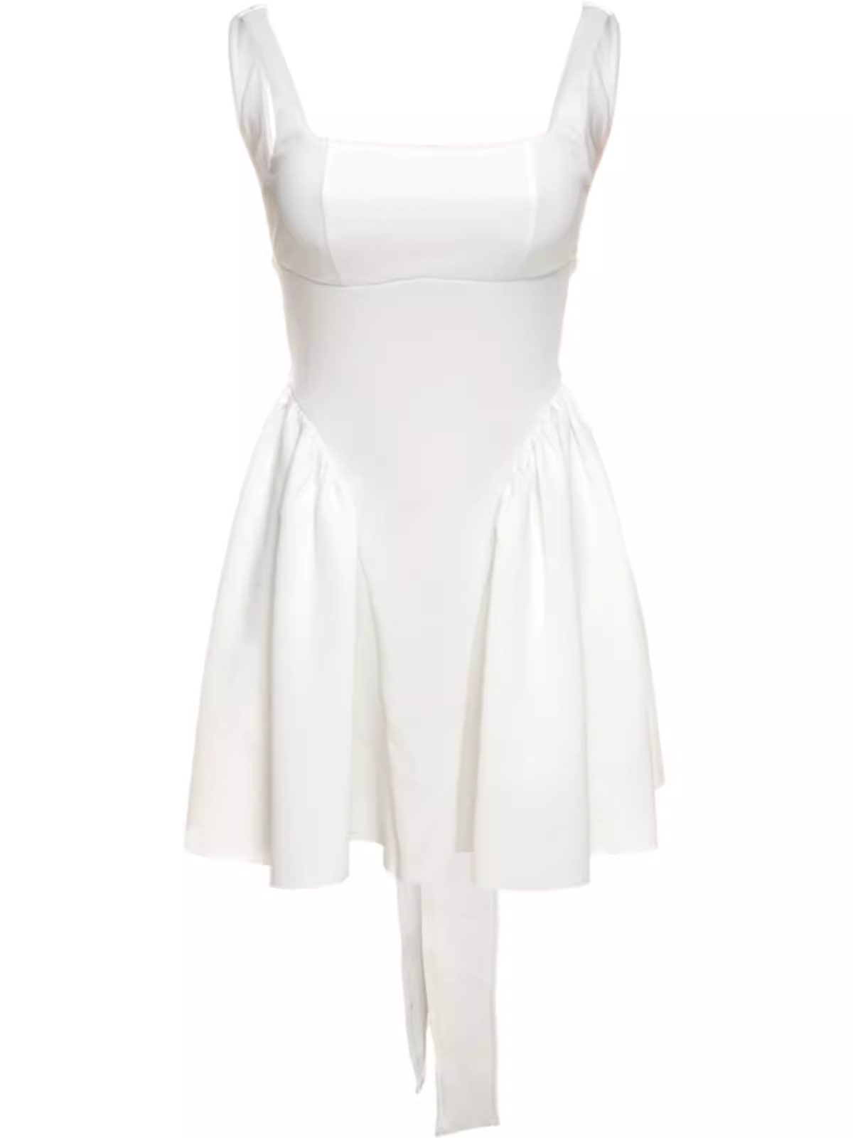 White Backless Dress  YM1368