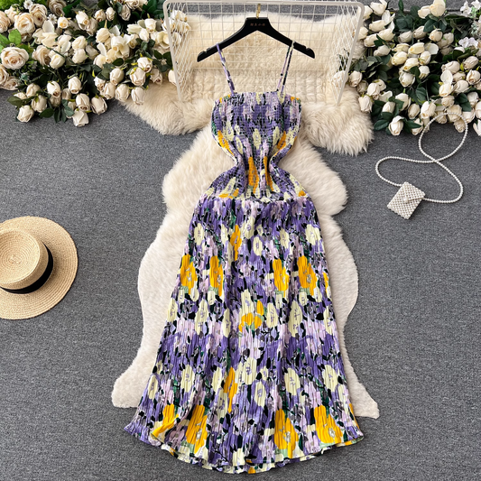 printed long beach dress YM1244