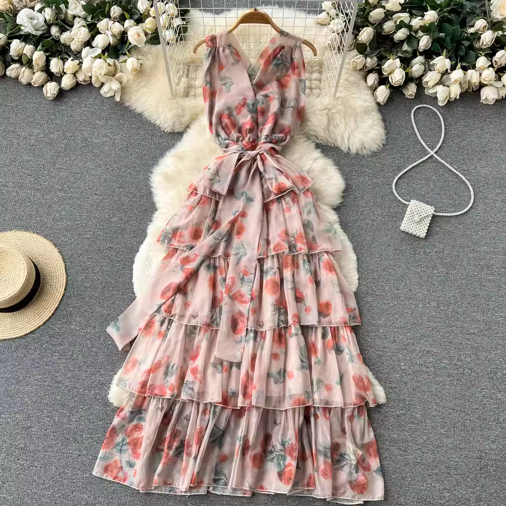 women's summer seaside vacation dress,YM110