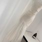 Off-White Satin Suspener Dress Fishtail Long Dress YM1795