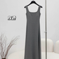 New Casual Sports Vest Suspender Long Dress Party Dress YM1758