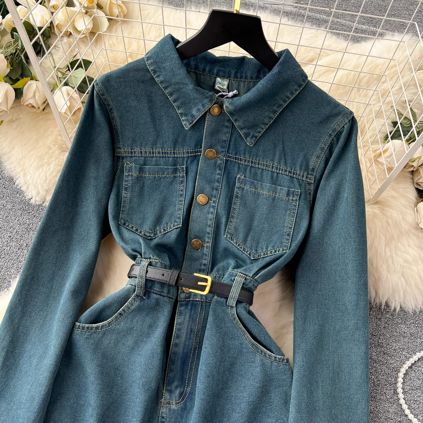 women's autumn denim dress YM507