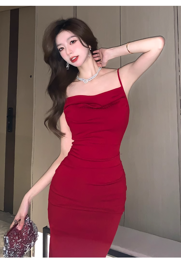 Sexy Red Long Dress YM1256