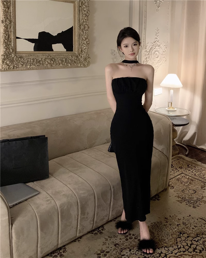 Backless Black Dress  YM1535