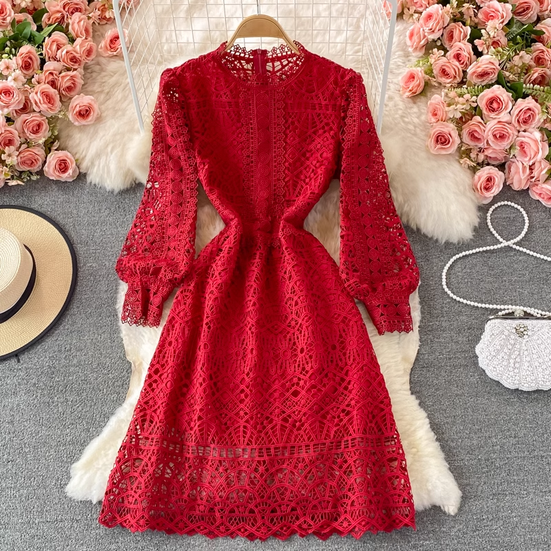 Cutout Lace Dress , YM205