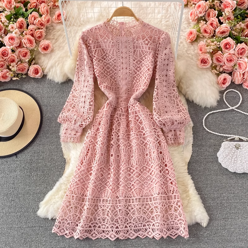 Cutout Lace Dress , YM205