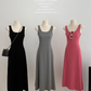 New Casual Sports Vest Suspender Long Dress Party Dress YM1758