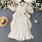 Retro suspender dress women's casual dress YM311