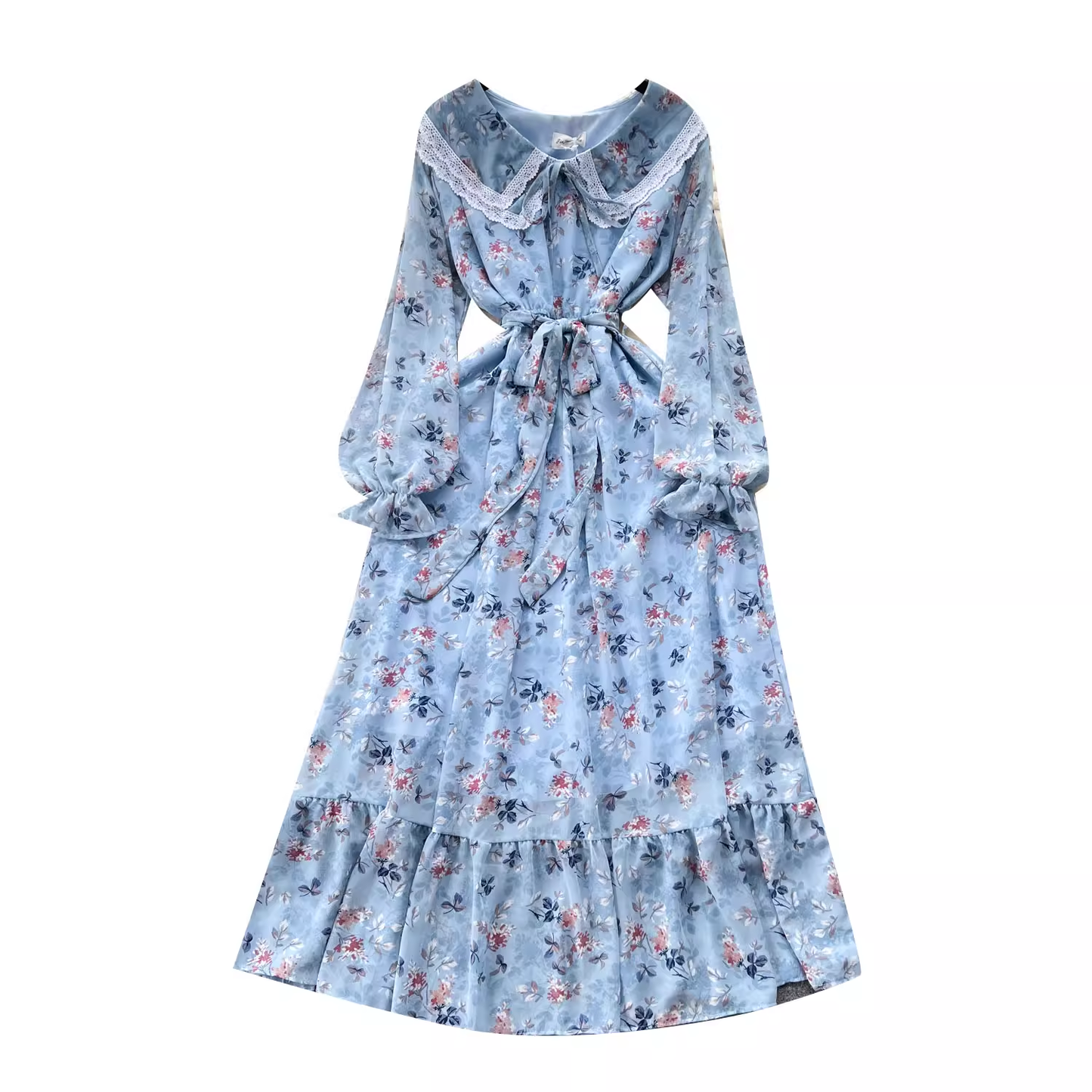 women's doll collar floral dress YM517