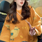 Orange sweater women's new autumn and winter thickened knitted sweater YM1578