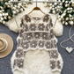 Vintage Knitted Hollow Crochet Sweater  YM1687