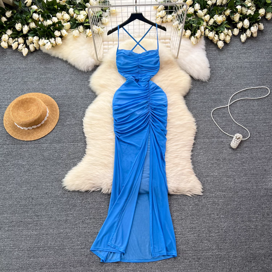 Sexy Blue Summer Dress YM1118