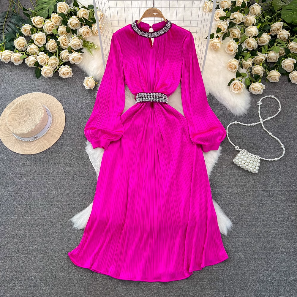 A-line Long Sleeves Dress YM958