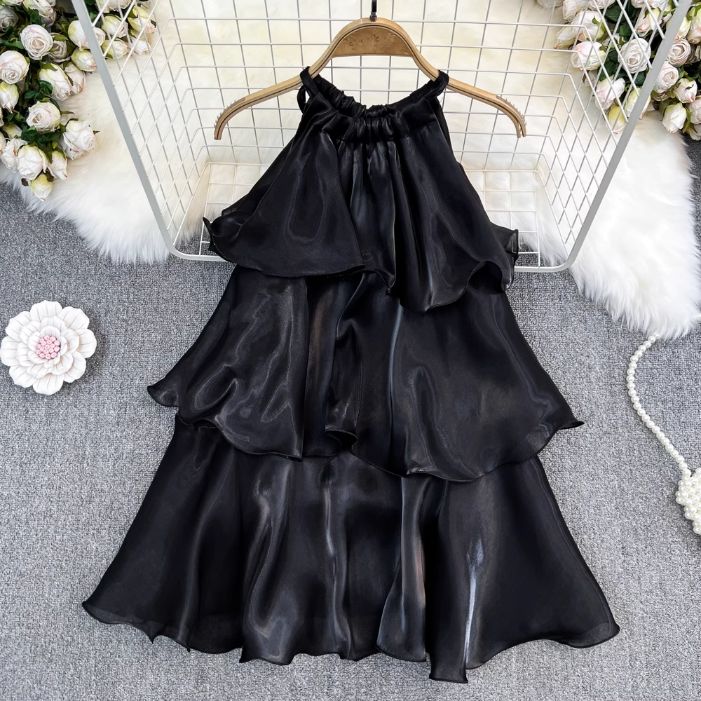 A-line Halter Neck Tutu Dress, YM267