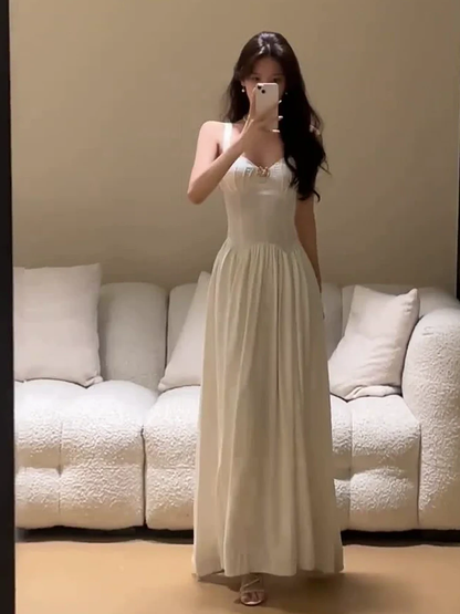 Sexy White Dress Elegant Long Party Dress YM1733