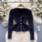 Winter knitted cardigan age-reducing versatile sweater for women YM1577