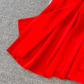 Red Chiffon Seaside Vacation Dress ,YM189