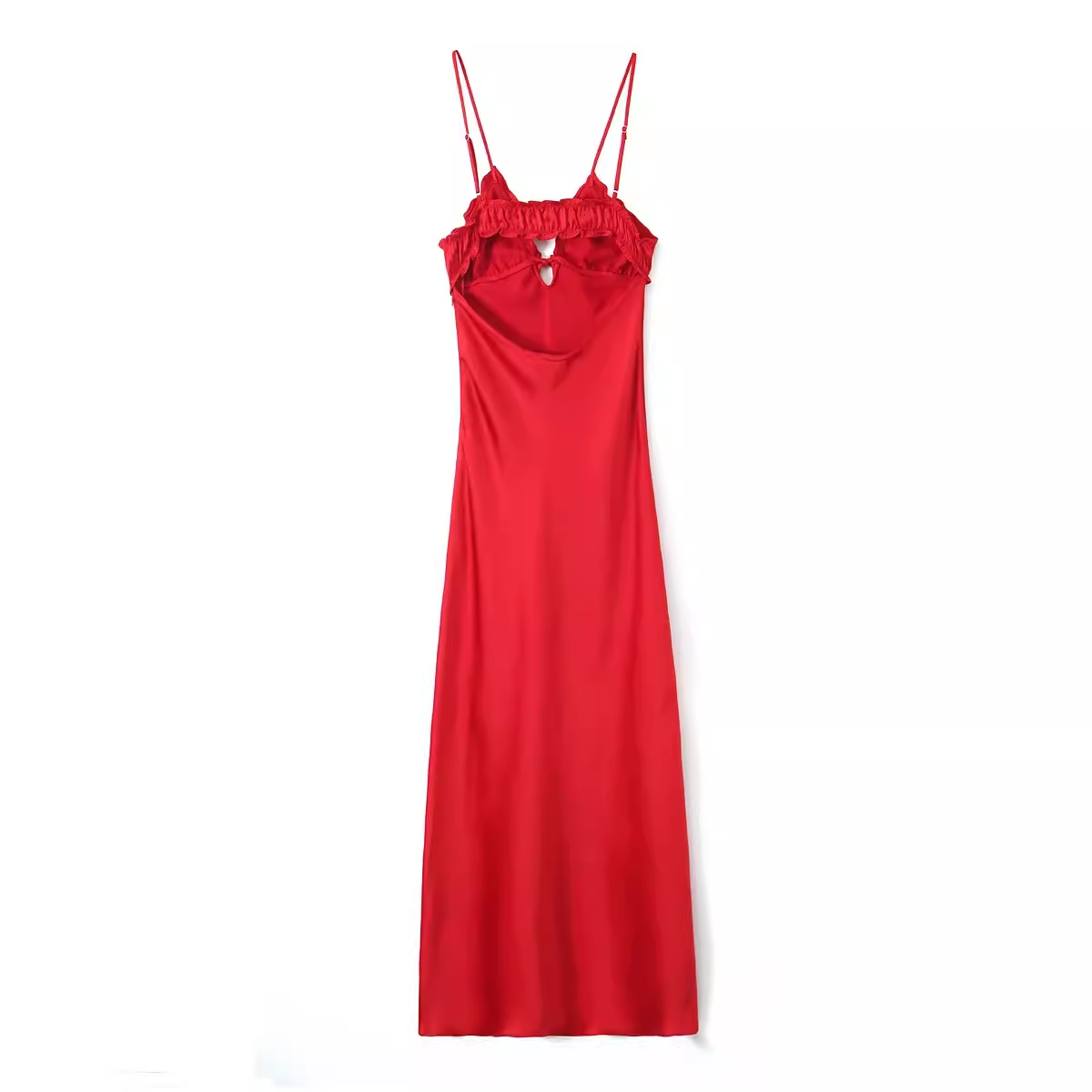 Sexy Red Sleeveless Dress  YM1374