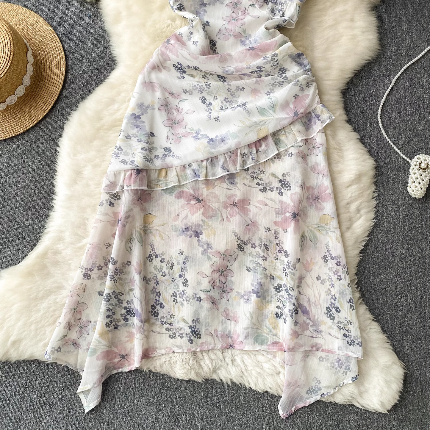 women's summer floral suspender dress YM424