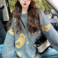 Orange sweater women's new autumn and winter thickened knitted sweater YM1578