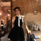 Fashion Sleeveless Halter Dress New Black Petite Temperament Short Dress For Women YM1746