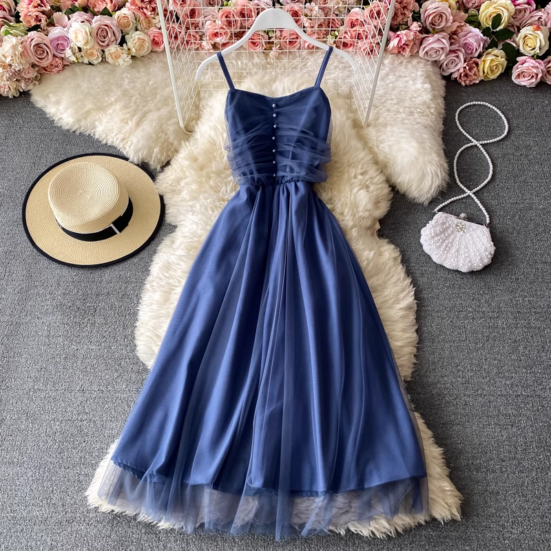 new spring and autumn sleeveless dress YM836