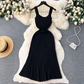 Retro suspender dress women's casual dress YM311