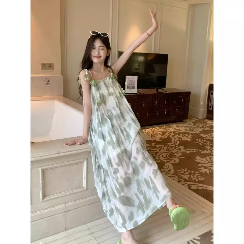 Beach vacation fairy long dress  YM1454