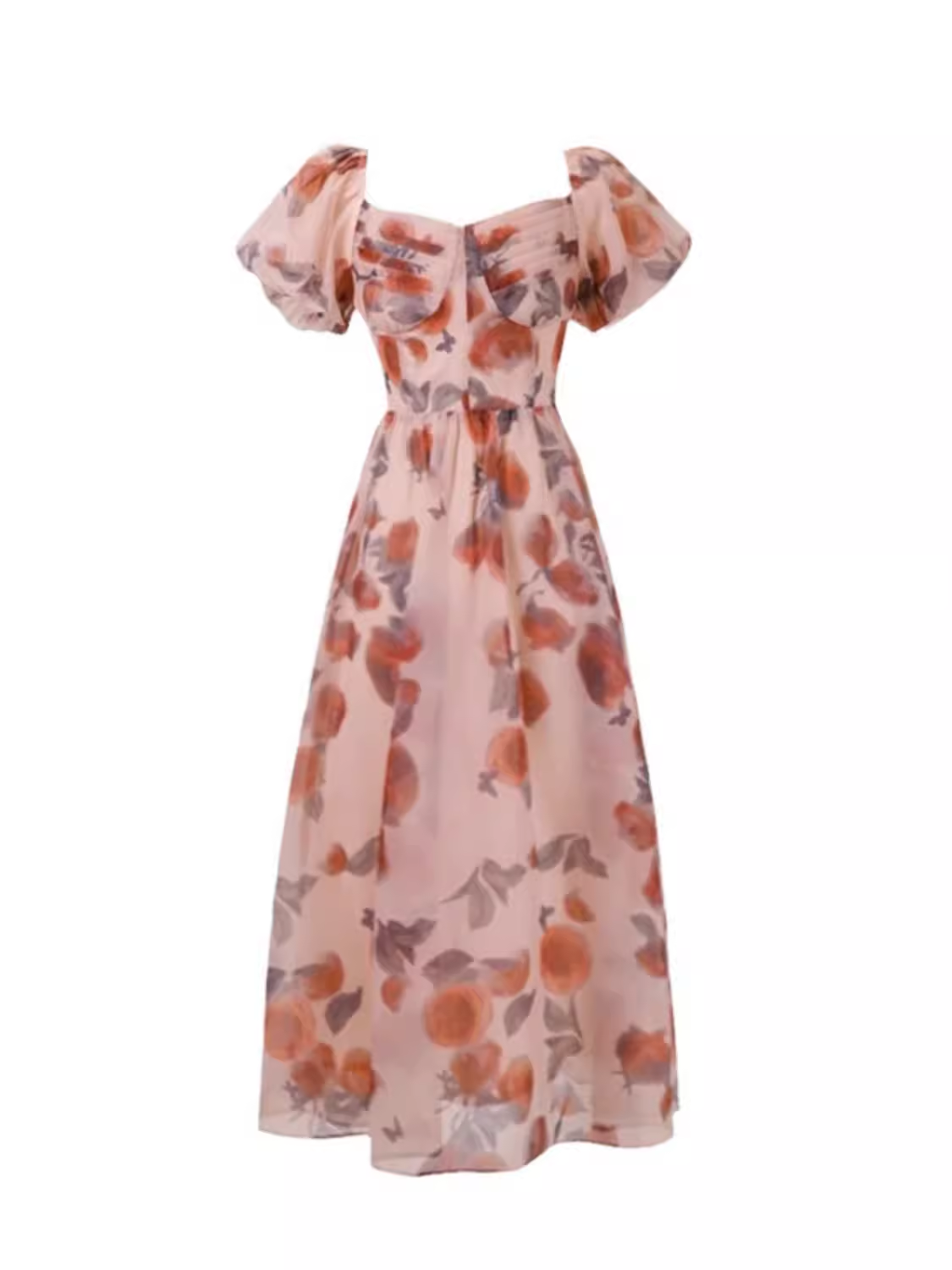 Summer new retro floral long dress  YM1134