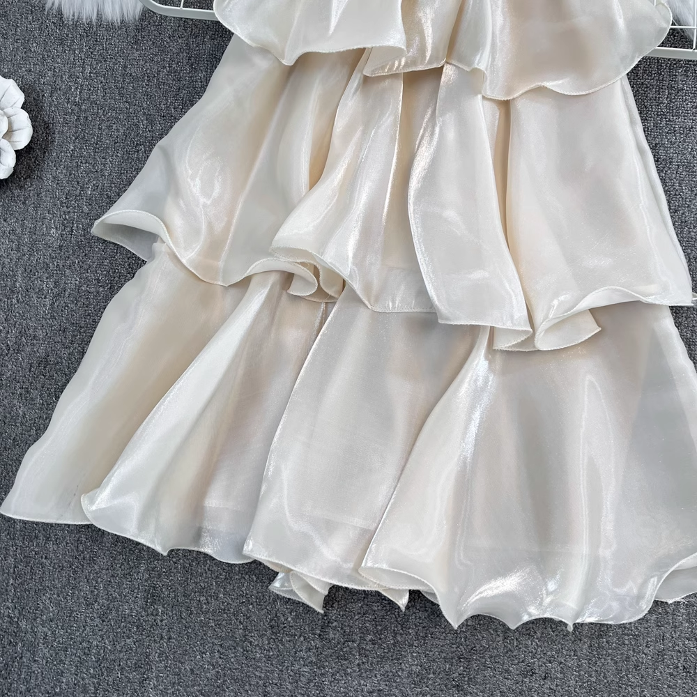 A-line Halter Neck Tutu Dress, YM267