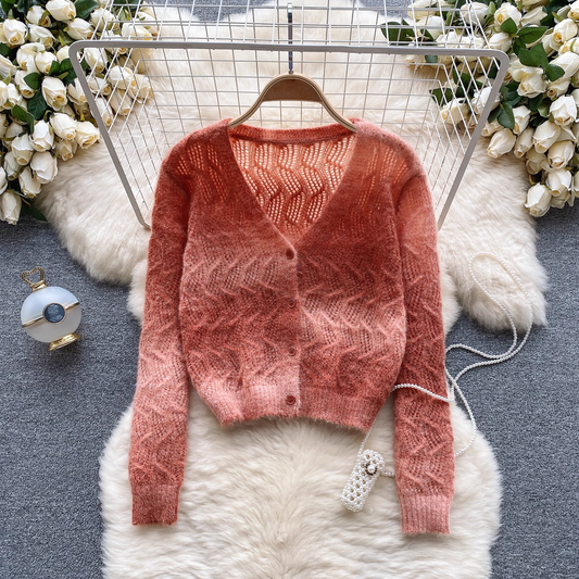 Autumn and winter sweet plush sweater jacket YM534