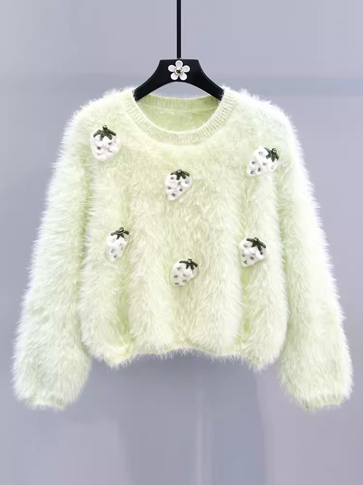 women's autumn and winter 3D floral sweater YM669