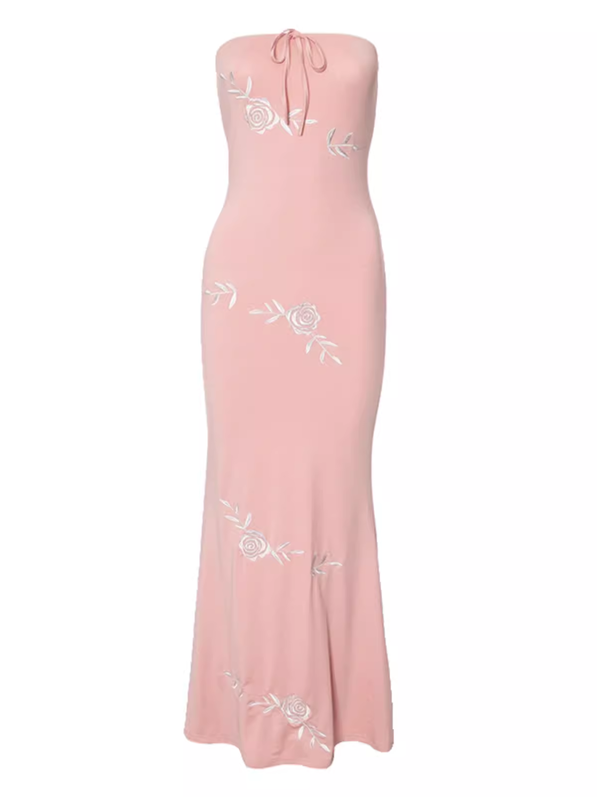 Pink Mermaid Strapless Dress YM1379