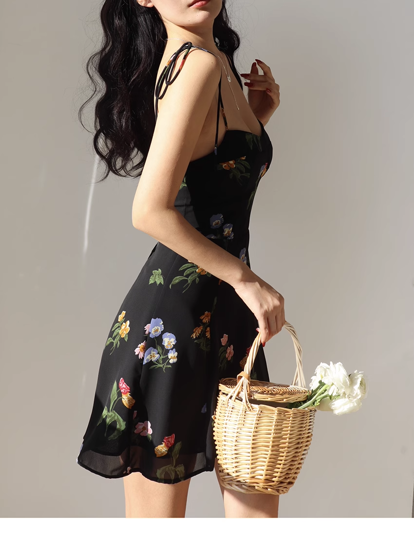 floral short dress YM1303