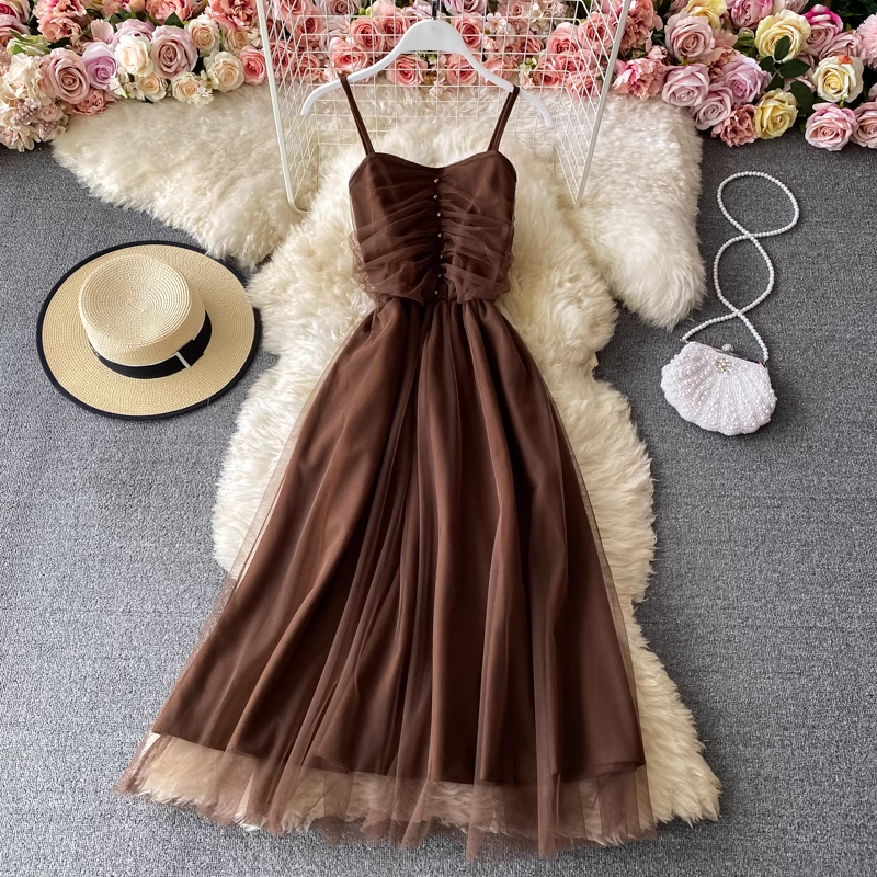 new spring and autumn sleeveless dress YM836