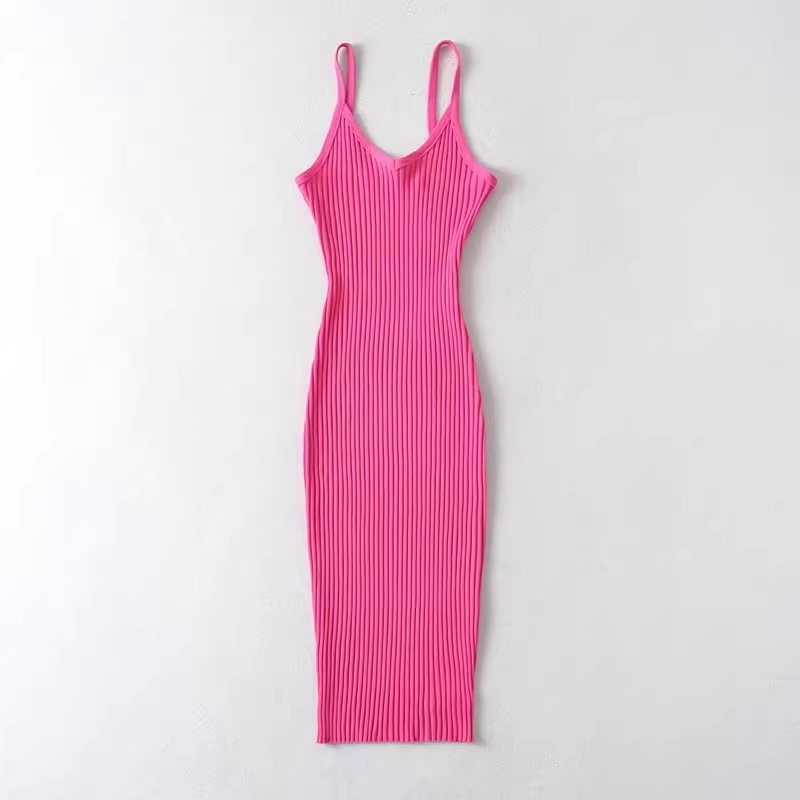 Pure Color Spaghetti Strap Maxi Dress ,YM17