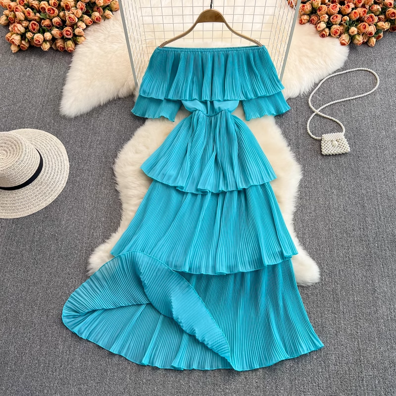 seaside holiday beach dress elegant dress ,YM188