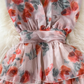 A-line Chiffon Floral Dress, YM229