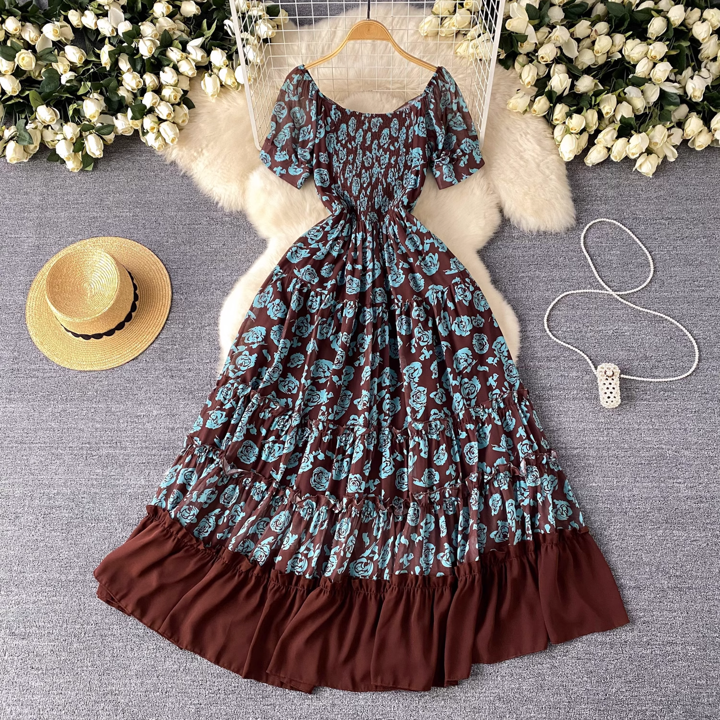 women's summer floral dress YM1113