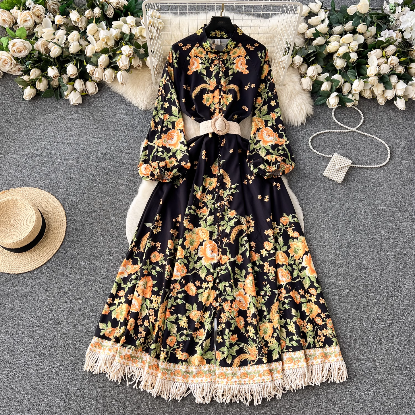 women's autumn palace style dress YM568